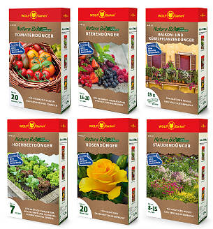Gartendünger-Pakete aus der Natura-Bio-Serie