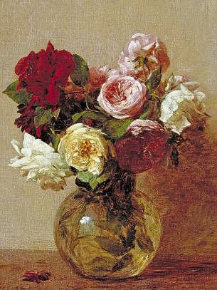 Der französische Maler Henri Fantin-Latour (1836–1904) bildete gerne Blumen mit Ölfarben auf seinen Leinwänden ab. Eine Zentifolie im Stil der von ihm gemalten erhielt ihm zu Ehren seinen Namen.