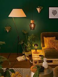 Bild 2: Die Akzentbeleuchtung setzt einzelne Möbel oder Bilder in Szene und hellt dunkle Ecken oder Wände auf.