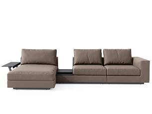 Ändert die Blickrichtung dank leichtgängiger Mechanik: das redesignte Sofa „Living Landscape 755“ von Walter Knoll.
