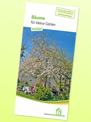 VWE-Folder "Böume für kleine Gärten"